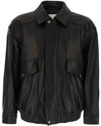 DUNST - Jassen ,Zwart ,Leer Oversized Vintage Leren Blouson - Lyst