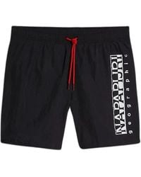 Napapijri - Badmode ,Zwart ,Regular Fit Zwemshorts - Lyst