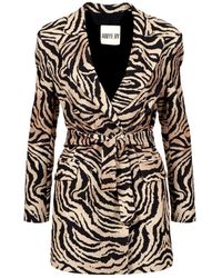Aniye By - Double-Breasted Jacket Pattern Dress - Lyst