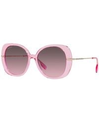 Burberry - Eugenie sunglasses pink/grey shaded - Lyst