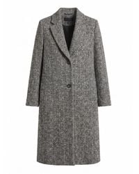 Peserico - Jassen ,Grijs ,Wol Single-Breasted Wool Coat - Lyst