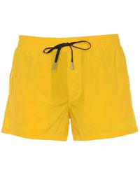 DSquared² - Boxer badehose, gelb, regular fit - Lyst