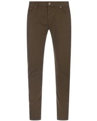 Dondup - Grüne militär slim fit jeans - Lyst