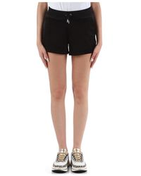 Juicy Couture - Pantalones cortos deportivos de terciopelo con bordado de logo frontal - Lyst