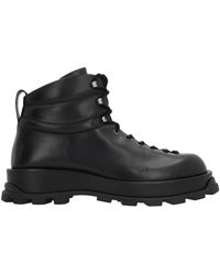 Jil Sander - Lace-Up Boots - Lyst