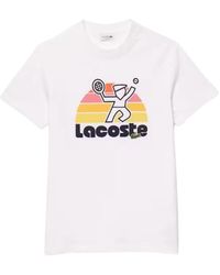 Lacoste - Casual tee shirt th8567, t-shirt - Lyst