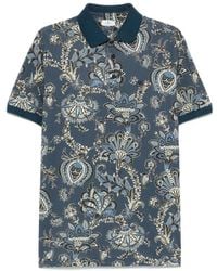 Etro - Polo -shirt Met Paisley -print - Lyst