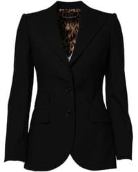 Dolce & Gabbana - Blazer Met Enkele Rij Knopen - Lyst