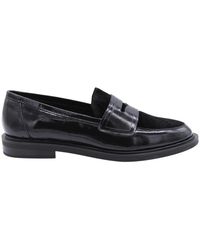 CTWLK - Schoenen ,Zwart ,Klassieke Leren Mocassin Schoenen - Lyst