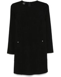 Pinko - Kleedjes ,Zwart ,Nylon Detersivo Mini Jurk - Lyst