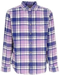 Obey - Lila Rose Multi Kariertes Samt Hemd - Lyst