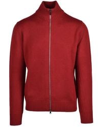 Kangra - Truien & Vesten ,Rood ,Wol Cardigan Met Rits - Lyst