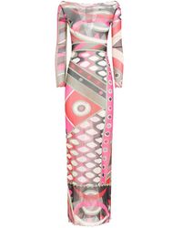 Emilio Pucci - Pucci polyamide long dress - Lyst