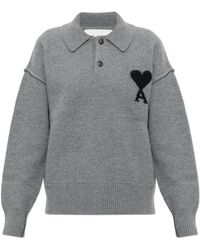 Ami Paris - V-Neck Knitwear - Lyst