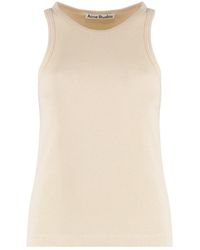 Acne Studios - Baumwoll Tank Top Runder Ausschnitt - Lyst