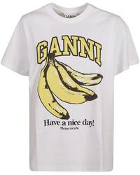 Ganni - T-shirts - Lyst