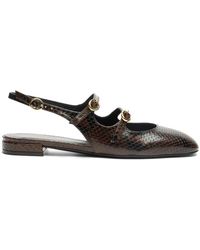 Stuart Weitzman - Schoenen ,Bruin ,Mary Jane Slingback Schoenen - Lyst