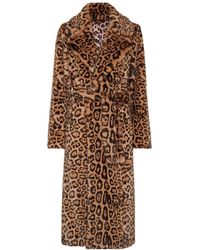 Philipp Plein - Jassen ,Bruin ,Polyester Eco Mink Coat Long Leopard - Lyst