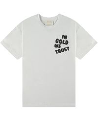 In Gold We Trust - Weißes t-shirt - Lyst