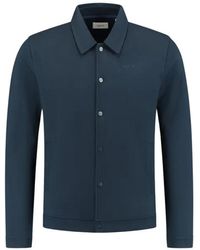 Pure Path - Jassen ,Blauw ,Nylon Overshirt Voor - Lyst
