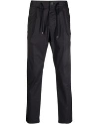 Herno - Broeken ,Blauw ,Katoen Rechte Broek - Lyst