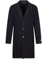 Canali - Single-Breasted Coat - Lyst
