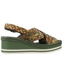 Pons Quintana - Schoenen ,Groen ,Stijlvolle Wedges Voor Vrouwen - Lyst
