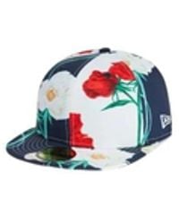 KENZO - Accessoires ,Veelkleurig ,Polyester Floral Print Baseball Cap - Lyst