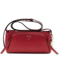 Guess - Tassen ,Rood ,Devon Mini Crossbody - Lyst