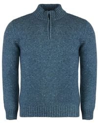 Moorer - Heather Wool Blend Turtleneck Sweater - Lyst