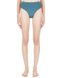 Ziah - Badmode ,Blauw ,Retro High Waist Bikini Bottoms - Lyst