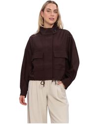 Suncoo - Jassen ,Bruin ,Polyester Dona Blazer - Lyst