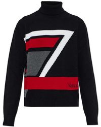 Versace - Truien & Vesten ,Zwart ,Wol Wool Turtleneck - Lyst