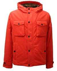 OOF WEAR - Jassen ,Oranje ,Katoen Oranje Gewatteerde Jas - Lyst