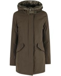Woolrich - Jassen ,Groen ,Zwarte Arctic Parka Jas Met Capuchon - Lyst