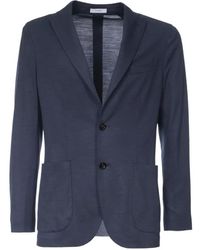 Boglioli - Jassen ,Blauw ,Wol Wollen Blazer - Lyst