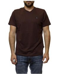 Refrigue - Tops ,Bruin ,Katoen T-Shirt Icon Patch - Lyst