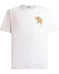 Etro - Tops ,Wit ,Katoen Ar 465 W0001 T-Shirt - Lyst