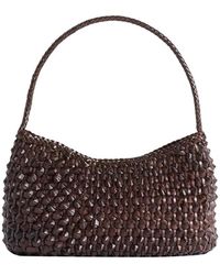 Dragon Diffusion - Tassen ,Bruin ,Leer Basil Cactus Bag - Lyst