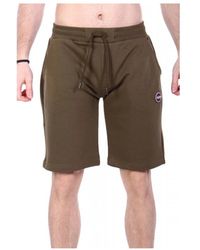 Colmar - Korte Broeken ,Groen ,Katoen Soft Fleece Shorts - Lyst