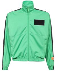Heron Preston - Jassen ,Groen ,Katoen Contrast Logo Sweatshirt - Lyst