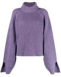 Khaite - Amethyst cashmere roll-neck sweater - Lyst