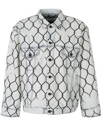 Off-White c/o Virgil Abloh Denim Jacket - Grijs