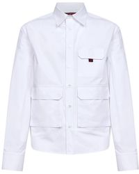 Gucci - Overhemden ,Wit ,Katoen Button-Down Overhemd - Lyst