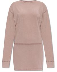 DSquared² - Kleedjes ,Roze ,Katoen Gedrukte Jurk - Lyst
