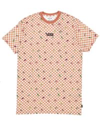 Vans - Tops ,Roze ,Center Vee Print Tee Jurk - Lyst