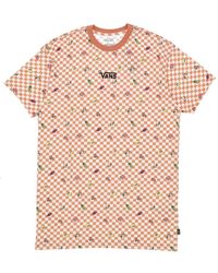 Vans - Tops ,Roze ,Center Vee Print Tee Jurk - Lyst