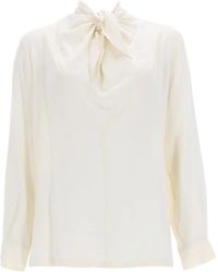 Max Mara - Badia Silk Charmeuse Blouse - Lyst