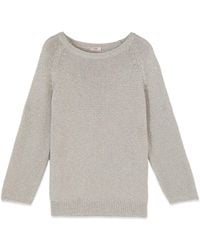 Oltre - Lurex Strickpullover - Lyst