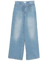 Marella - Jeans ,Blauw ,Katoen Wide Jeans - Lyst